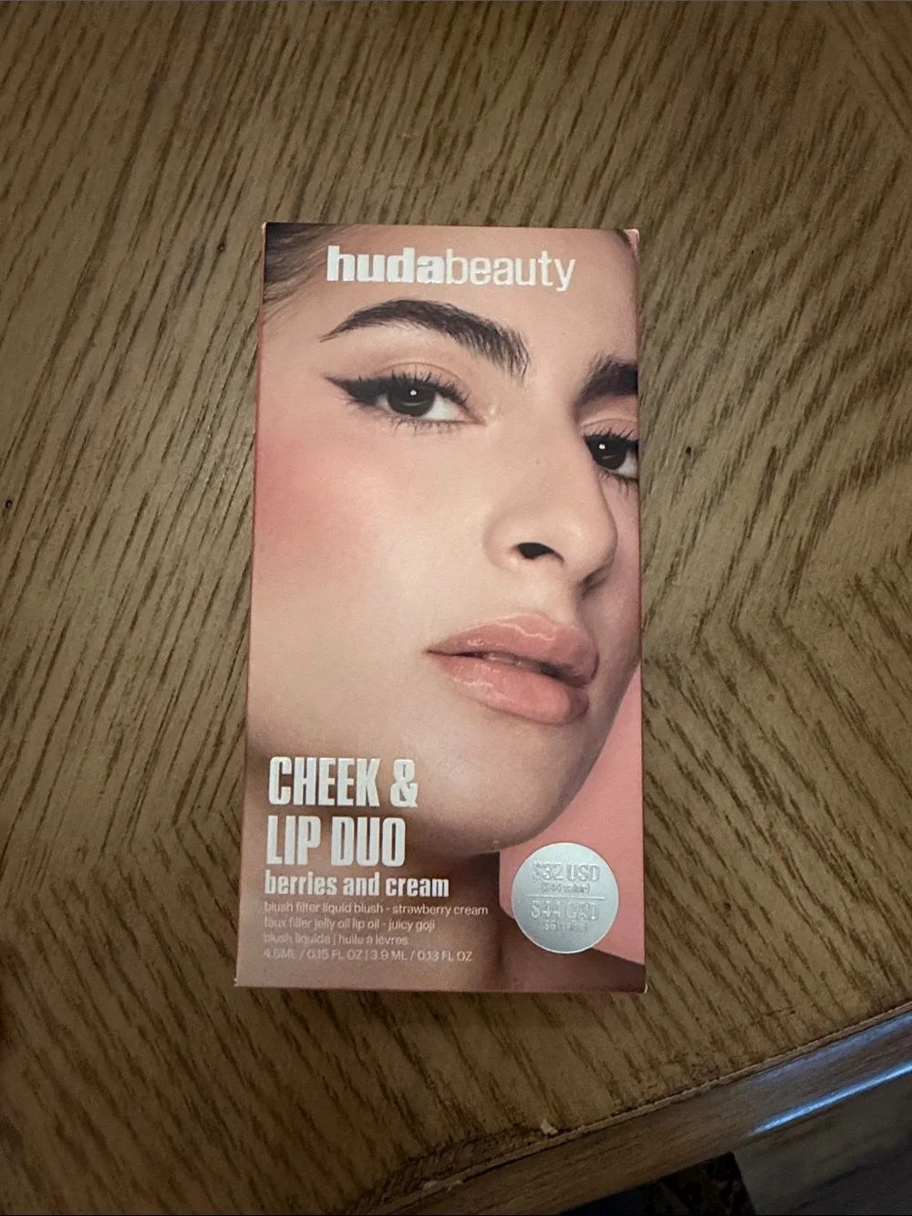 HUDA BEAUTY Cheek & Lip Duo - Berries and Cream (Pink, Peach)